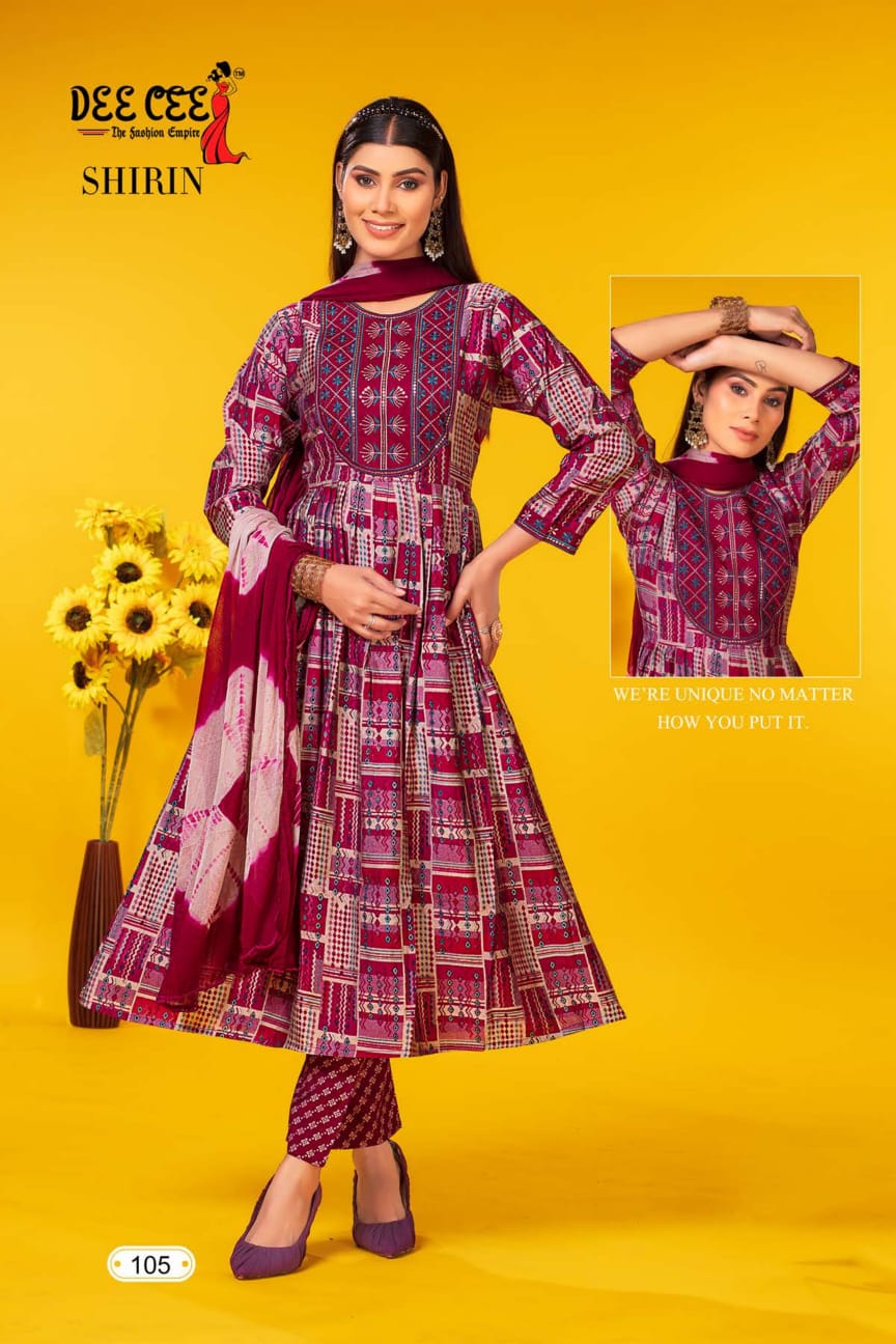 Shirin By Deecee Printed Kurti With Bottom Dupatta Catalog